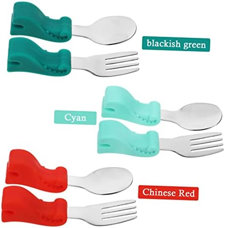 RORPOIR Dinosaur Cutlery Set with Storage Box