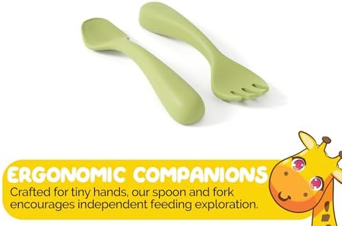 Muqee Peeko Baby Feeding Essentials Set - 3 Piece Green