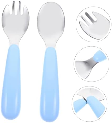 Mikinona Baby Spoon and Fork Set for Safe Feeding