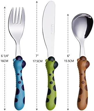 ANNOVA Kids Silverware Set 6 Pieces - Giraffe Handles