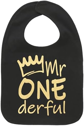 Aidens Corner Handmade First Birthday Bib for Baby Boy