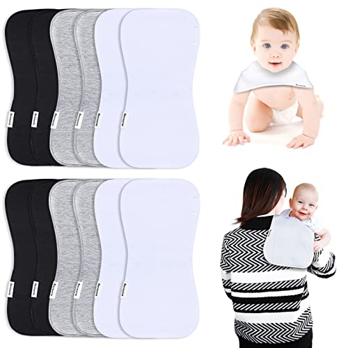 Benoxine Baby Burp Cloth Set 12 Pack 3 Layers 100 Cotton