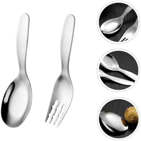 316 Stainless Steel Fork and Spoon Set for Learning to Eat