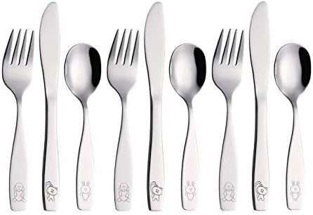 ANNOVA Kids Silverware Set 6PCS Stainless Steel