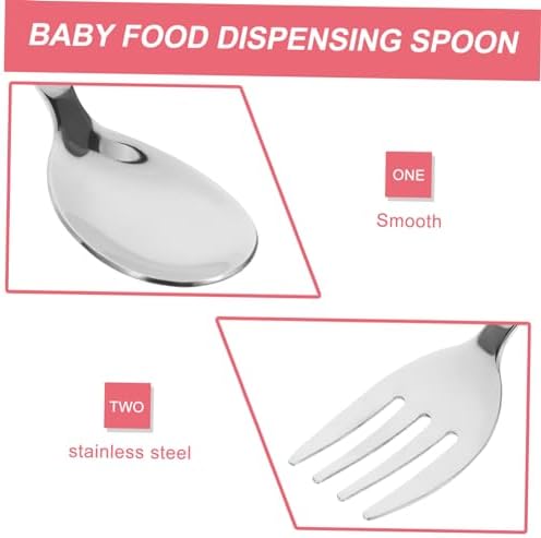 NAMOARLY Baby Self Feeding Spoon and Fork Set with Case