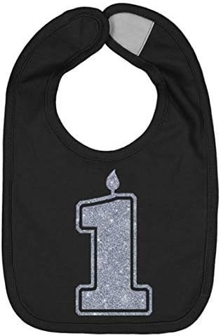 Aidens Corner Gold Silver One First Birthday Bib
