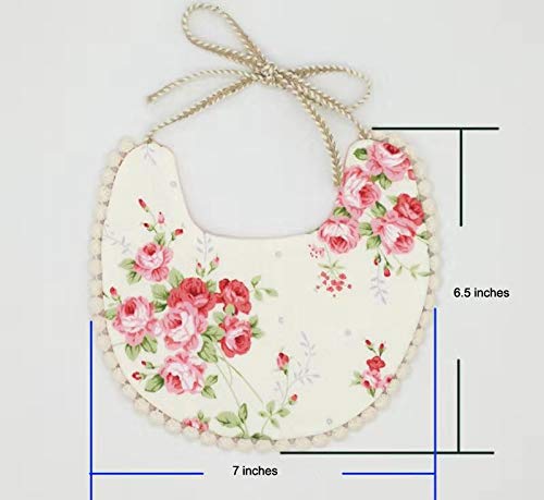 GZMM Reversible Waterproof Cotton Baby Bib 2 Pack