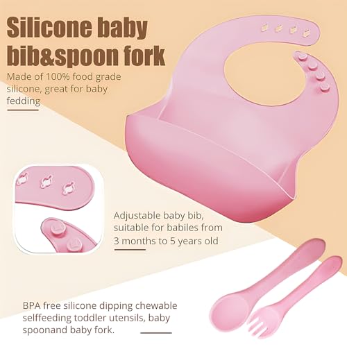 MIICASA Silicone Baby Feeding Set 8-Piece 1
