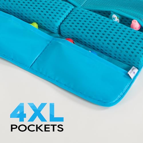 Baby Bath Kneeler Pad with Non-Slip Elbow Rest and Organizer