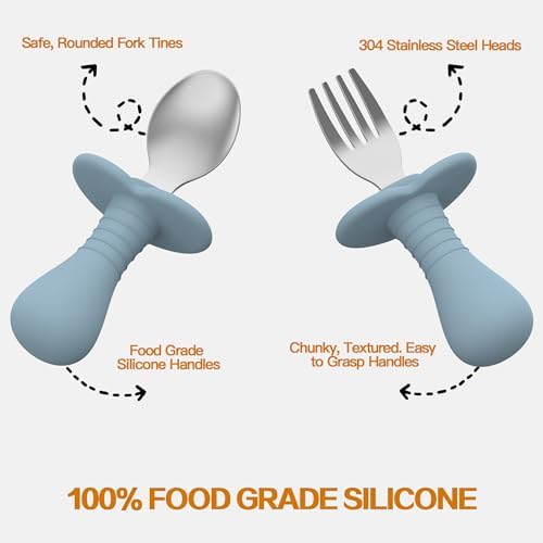 SFCCMM Toddler Utensils Set Forks and Spoons