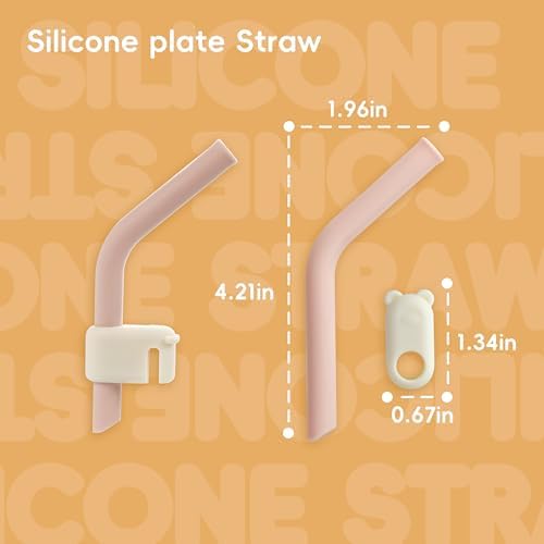 Blisskidsland 8-Piece Silicone Feeding Set for 6 Months Pink