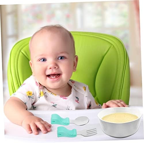 Beatifufu Dinosaur Cutlery Set for Baby Feeding