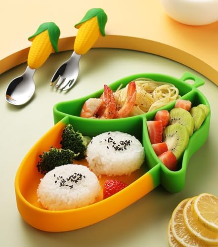 Owlgift Corn Theme Baby Feeding Set 5 Piece