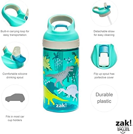 Zak Designs Dinosaur 5-Piece Dinnerware Set for Kids Ages 3