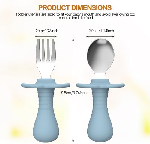 SFCCMM Toddler Utensils Set Forks and Spoons