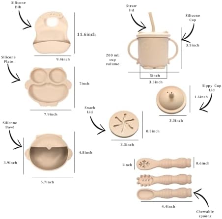 Eco-Friendly Baby Feeding Set with Owl Utensils
