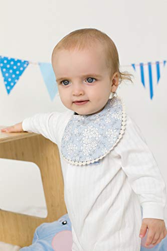 GZMM Reversible Baby Bib for Girls 3 Pack 0-12 Months