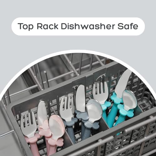 Grabease Toddler Silverware Set for Independent Eating
