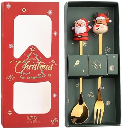 Festive Stainless Steel Cutlery Set for Kids