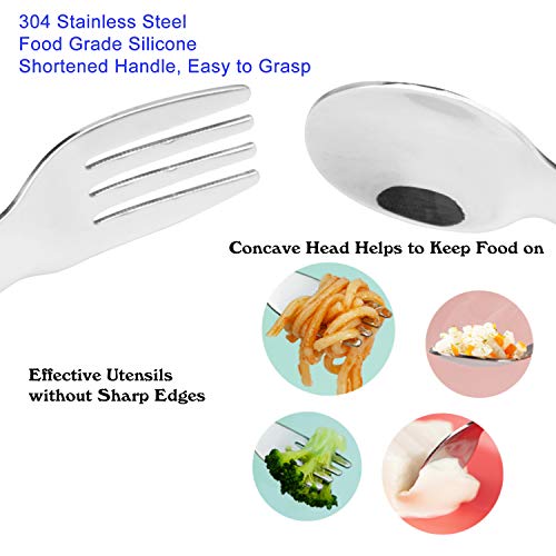 Linowos Toddler Spoon and Fork Set for 12 Month