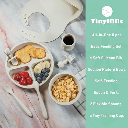 Tiny Hills Silicone Baby Feeding Set for 6 Months