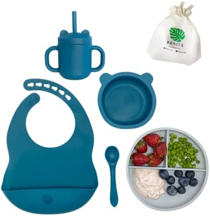Bonita 6-Piece BPA-Free Silicone Feeding Set