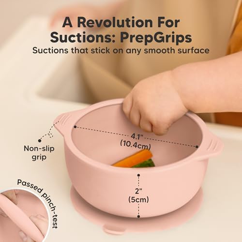 KeaBabies 4-Pack Silicone Feeding Set with 2-Pack Suction Bowls 1
