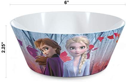 Zak Designs Frozen 2 5-Piece Dinnerware Set for Kids Ages 3