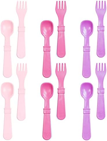 Re-Play Toddler Forks and Spoons Set of 12 - Princess