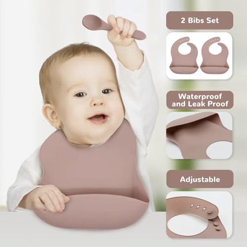 MTOMUYA Silicone Baby Feeding Set 9PCS 1