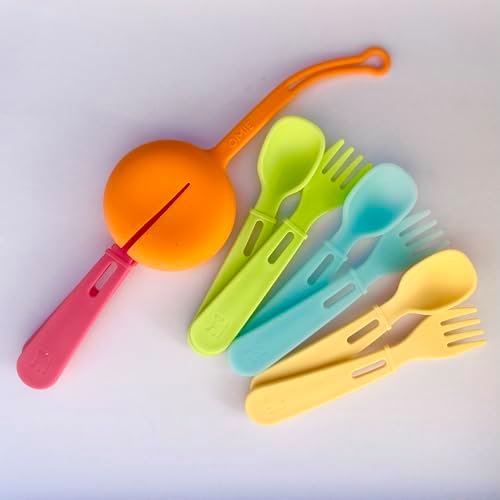 Toddler Feeding Spoon Fork Set 4 Pieces 8 Utensils BPA Free