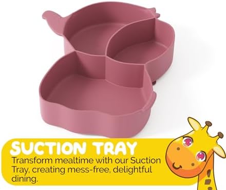 Muqee Peeko Toddler Suction Plates with Elephant Design