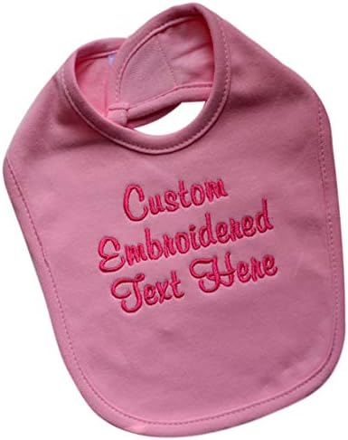 Funny Girl Designs Personalized Baby Bib with Custom Text