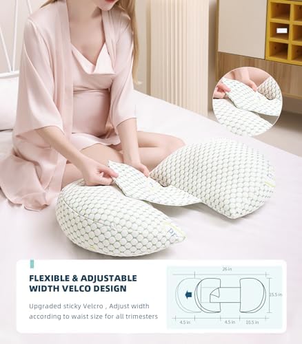 Oternal Pregnancy Pillow Side Sleep Support for Belly and Hips