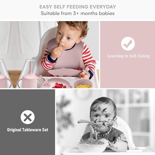 Childlike Behavior Weaning Set of 7 - Safe Silicone Feeding Essentials
