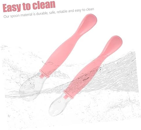 RORPOIR 2pcs Spoons Essential Cutlery Set for Safe Mealtime