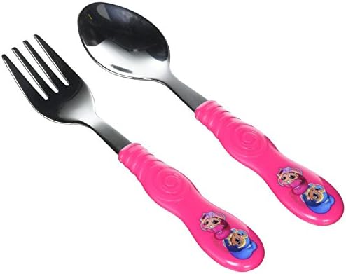 Zak Designs Shimmer Shine Flatware Set Toddler Safe Easy Grip