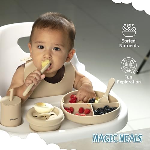 BOUNCY BABY Silicone Feeding Set 8 PCS
