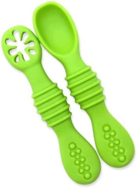 HeyPeacock Silicone Baby Utensil Set 6-Pack