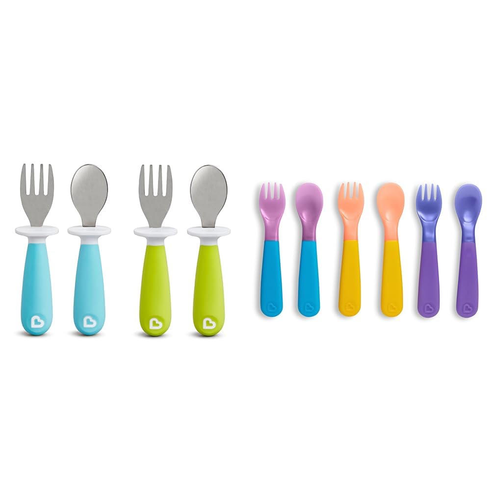 Munchkin RaiseTM Toddler Fork Spoon Set 10 Pack 1