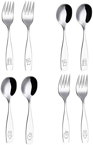 ANNOVA Kids Flatware Set 8 PCS Stainless Steel