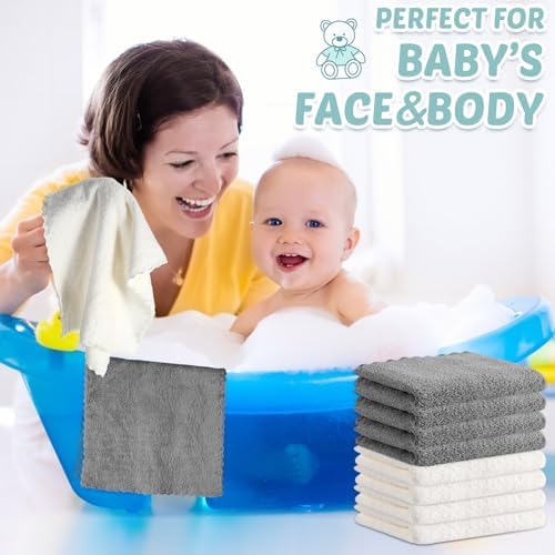 Newwiee 50 Pack Baby Burp Cloths 20x10 Absorbent