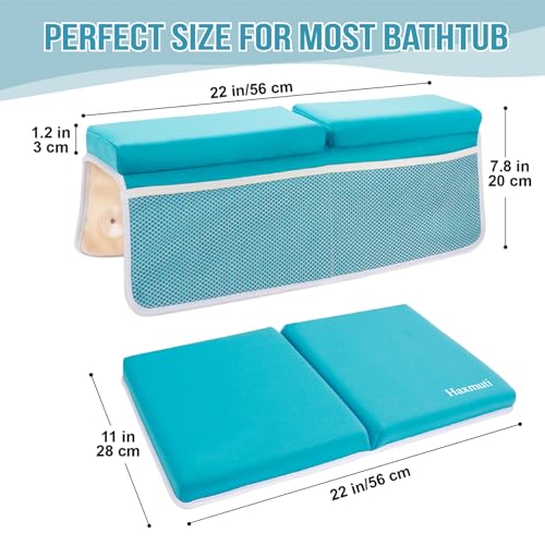 Haxmuti Bath Kneeler with Elbow Rest Pad Set Blue 1