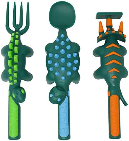 Constructive Eating - Toddler Dinosaur Utensils Set