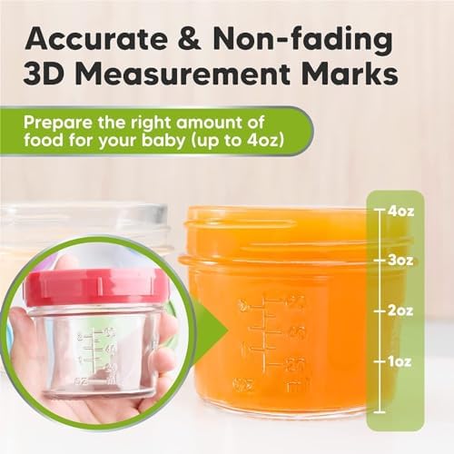 KeaBabies 4-Pack Silicone Feeding Set 12-Pack Food Storage Containers