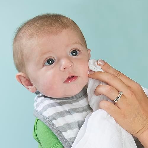 Green Sprouts Organic Cotton Muslin Face Cloths 5-Pack White Set