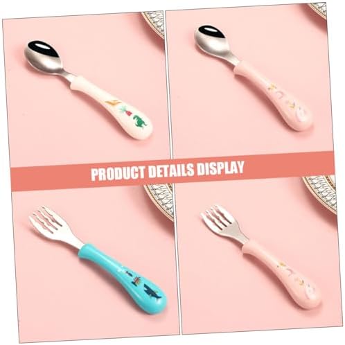 3 Piece Cartoon Stainless Steel Utensils Set