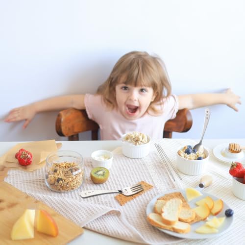 BAPMOO Kids Cutlery Set with Happy Face Engraving