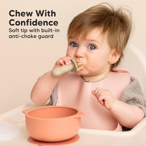 KeaBabies 4-Pack Silicone Baby Utensils 12-Pack Food Containers 1