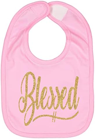 Aidens Corner Handmade Gold Silver Bibs Set - Christening Baptism Gift